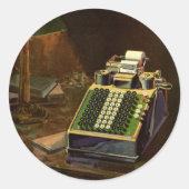 ヴィンテージBusiness Comptometer会計計算機 ラウンドシール (正面)