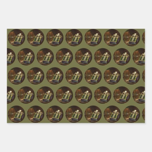 ヴィンテージBusiness Comptometer会計計算機 ラッピングペーパーシート (正面3)