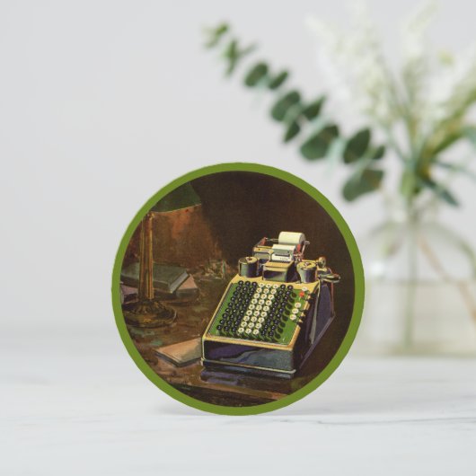 ヴィンテージBusiness Comptometer会計計算機 招待状 (スタンド正面)