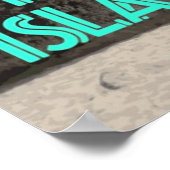 ヴィンテージBVI旅行ポスター ポスター (角)