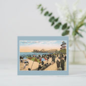 ヴィンテージc 1910ビーチシーン長ビーチCA ポストカード (スタンド正面)