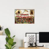 ヴィンテージC.W.パーカー蒸気乗馬ギャラリー ポスター (ホームオフィス)