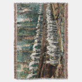 ヴィンテージCAレッドウッドと騎兵ブランケット スローブランケット (正面縦)