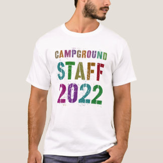 ヴィンテージCAMPGROUND STAFF 2022 Summer Counselor Tea Tシャツ