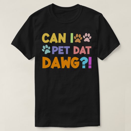 ヴィンテージCan I Pet Dat Dawg Co Tシャツ (デザイン正面)