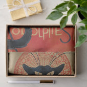 ヴィンテージCat Art Le Chat Noir 薄葉紙 (ギフト)