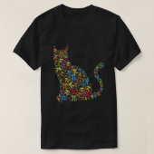 ヴィンテージCat Pi番号記号数学サイエンスギフトPi Tシャツ (デザイン正面)