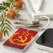ヴィンテージCCCPの旗 キーホルダー (正面右)