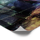 ヴィンテージCDケースコラージュ ポスター (角)