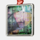 ヴィンテージCDケースコラージュ メタルオーナメント (左)