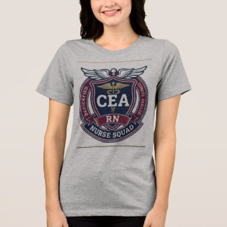 ヴィンテージCEA RN看護チームエンブレムバッジTシャツ トライブレンドTシャツ