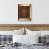 ヴィンテージCeltic Bible Replica on Canvas キャンバスプリント (インサイチュ (寝室))