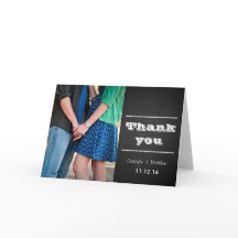 ヴィンテージChalkboardカップル写真結婚の感謝