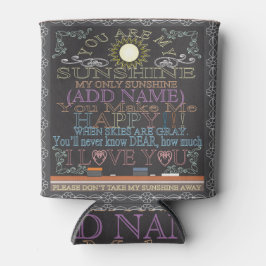 ヴィンテージChalkboard名前の追加クーラーボックス 缶クーラー