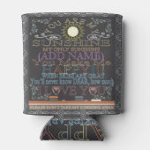 ヴィンテージChalkboard名前の追加クーラーボックス 缶クーラー (裏面)