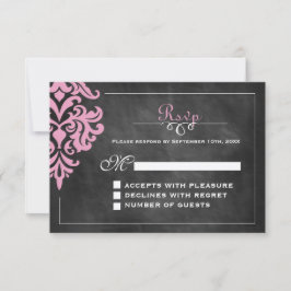 ヴィンテージChalkboard RSVPカード