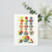 ヴィンテージCharles Hayterカラーダイアグラムポストカード ポストカード (スタンド正面)