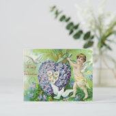 ヴィンテージCherubバレンタイン葉書 シーズンポストカード (スタンド正面)