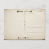 ヴィンテージCherub and Pansiesバレンタインポストカード シーズンポストカード (裏面)