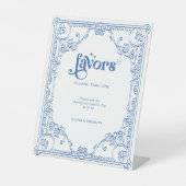 ヴィンテージChinoiserieアンティークフレーム結婚式の引き出物 台座サイン (正面)