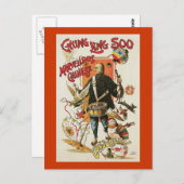 ヴィンテージChung Ling Soo Magicianポスター ポストカード (正面/裏面)