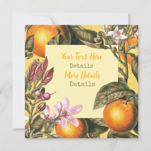 ヴィンテージCitrus保存の日付 セーブザデート (正面)