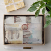 ヴィンテージCityscapeデクページティッシュペーパー 薄葉紙 (ギフト)