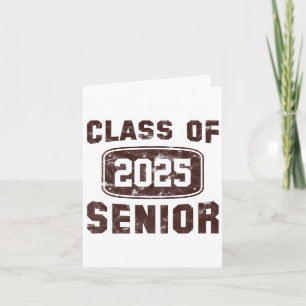 ヴィンテージCl Of 2025 Senior Graduation Boys Girl Wom カード