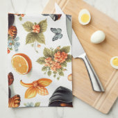 ヴィンテージDachshundシームレス キッチンタオル (四つ折り)