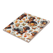 ヴィンテージDachshundシームレス タイル (側面)