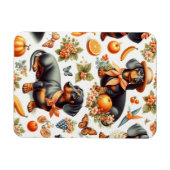 ヴィンテージDachshundシームレス マグネット (横)