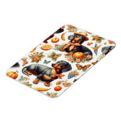 ヴィンテージDachshundシームレス マグネット (左側)