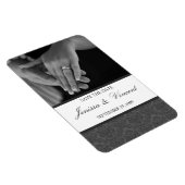 ヴィンテージDamask Save the Date Magnet 4" x 6" マグネット (右側)