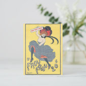 ヴィンテージDancer、編集文字葉書 ポストカード (スタンド正面)