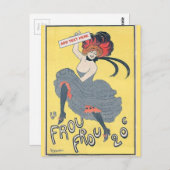 ヴィンテージDancer、編集文字葉書 ポストカード (正面/裏面)