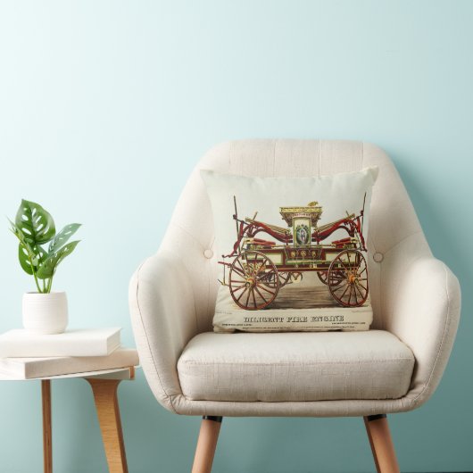 ヴィンテージDiligent Fire Engine, 1852, Restored クッション (椅子)