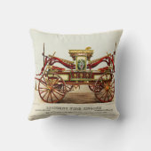 ヴィンテージDiligent Fire Engine, 1852, Restored クッション (裏面)