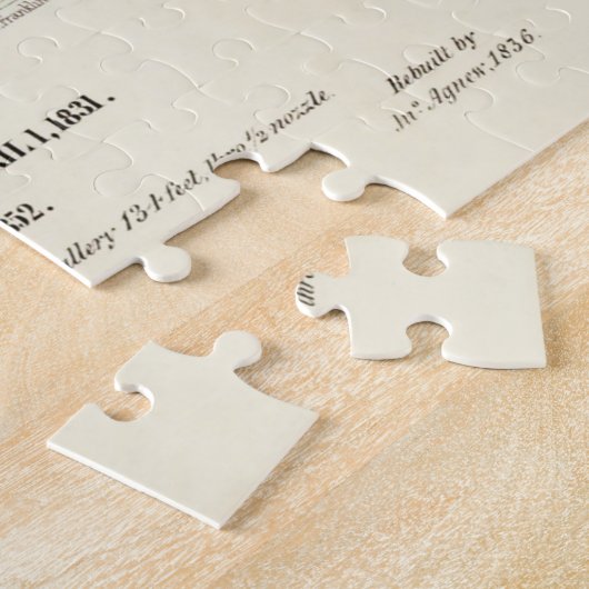 ヴィンテージDiligent Fire Engine, 1852, Restored ジグソーパズル (側面)