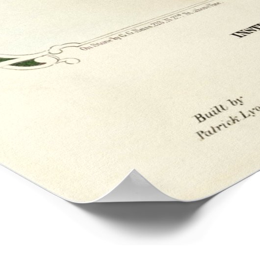 ヴィンテージDiligent Fire Engine, 1852, Restored ポスター (角)