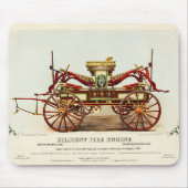 ヴィンテージDiligent Fire Engine, 1852, Restored マウスパッド (正面)