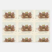 ヴィンテージDiligent Fire Engine, 1852, Restored ラッピングペーパーシート (正面3)