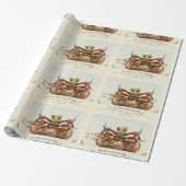 ヴィンテージDiligent Fire Engine, 1852, Restored ラッピングペーパー (アンロールド)