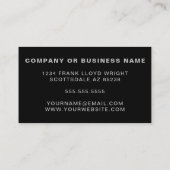 ヴィンテージDisco Ball DJまたはパーティープランナー 名刺 (裏面)