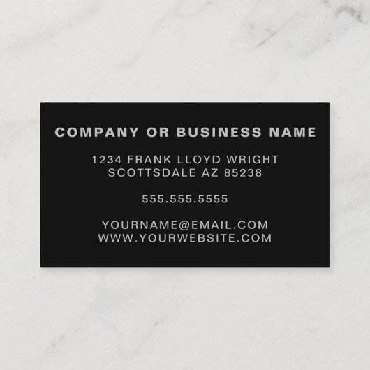 ヴィンテージDisco Ball DJまたはパーティープランナー 名刺 (裏面)