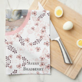 ヴィンテージDitsy Flower 恋しく思 Bunny Tetime キッチンタオル (四つ折り)