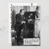 ヴィンテージDJのパーティの招待状 招待状 (正面/裏面)