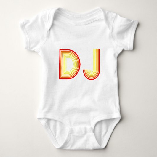 ヴィンテージDJ ベビーボディスーツ (正面)