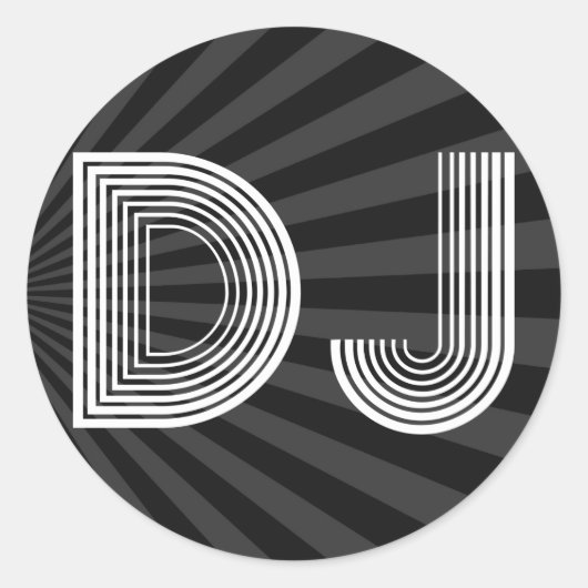ヴィンテージDJ ラウンドシール (正面)
