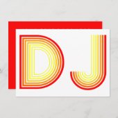 ヴィンテージDJ 招待状 (正面/裏面)