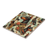 ヴィンテージDobermanシームレ絵画ス タイル (側面)